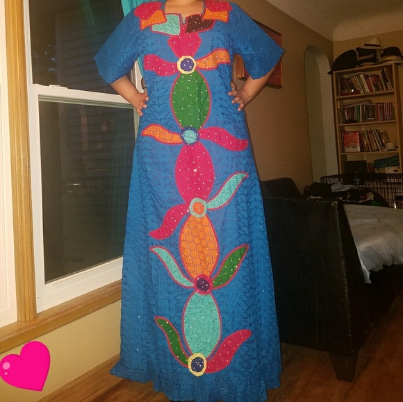 Authentic Original Vintage Style Dresses & Skirts - BOHO STYLE/African Caftan Vintage Handmade!